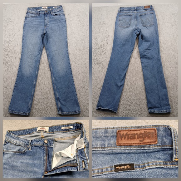 Wrangler Denim - Wrangler High Rise True Straight Jeans Light Wash Women's Size 10x32 EUC